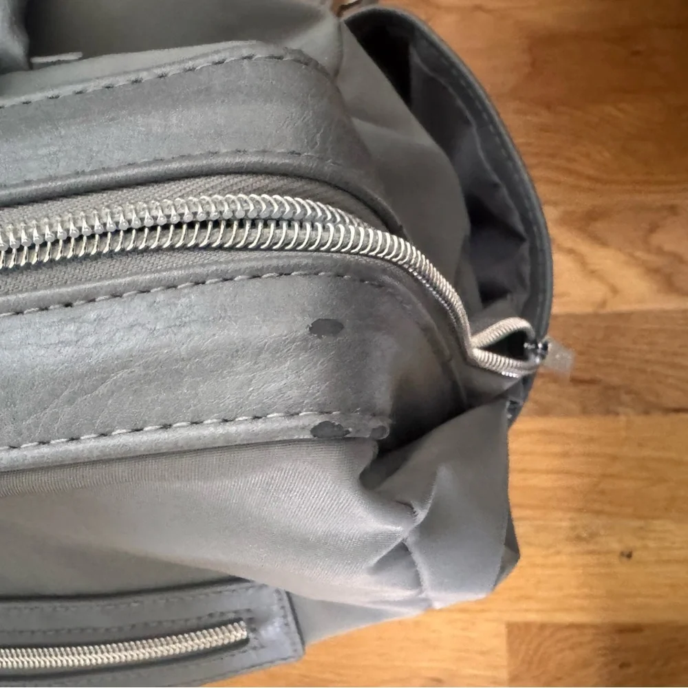 BEIS Gray Baby Bag Backpack